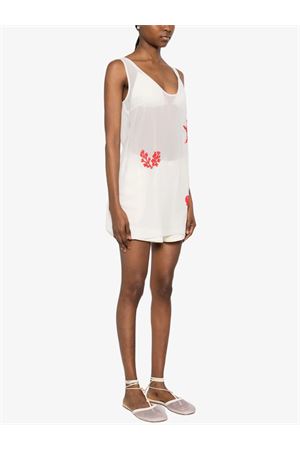 Raya Mini Dress Women's Georgette Beaded Marine Elements MC2 SAINT BARTH | Dress | RAA000109608L